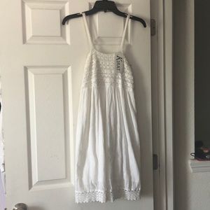 White Kraft Dress